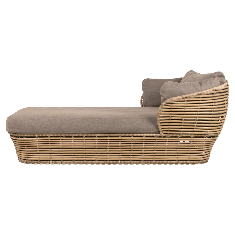 Basket Daybed - Taupe Cushions, Natural Weave Base | Rouse Home
