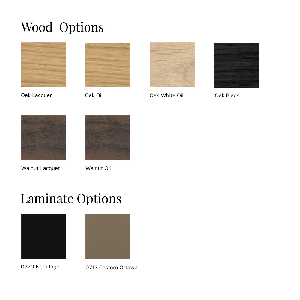 Carl Hansen Sideways Table Laminate Top Swatch Card | Rouse Home