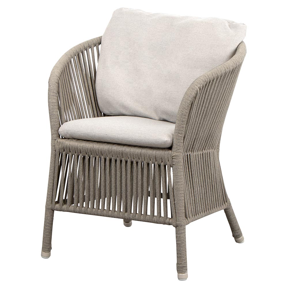 Derby Chair - Sand Cushions, Taupe Rope Frame