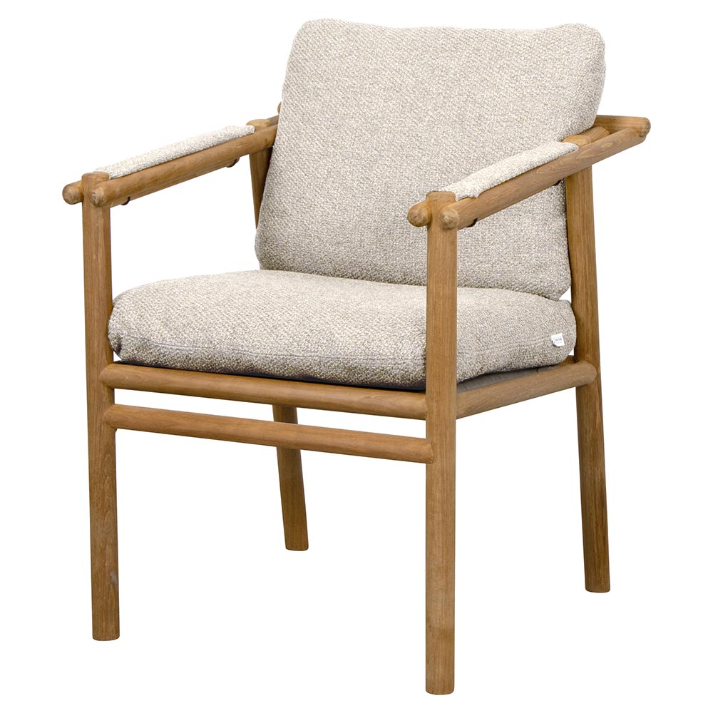 Sticks Armchair - Desert Sand Cushions, Teak Frame | Rouse Home