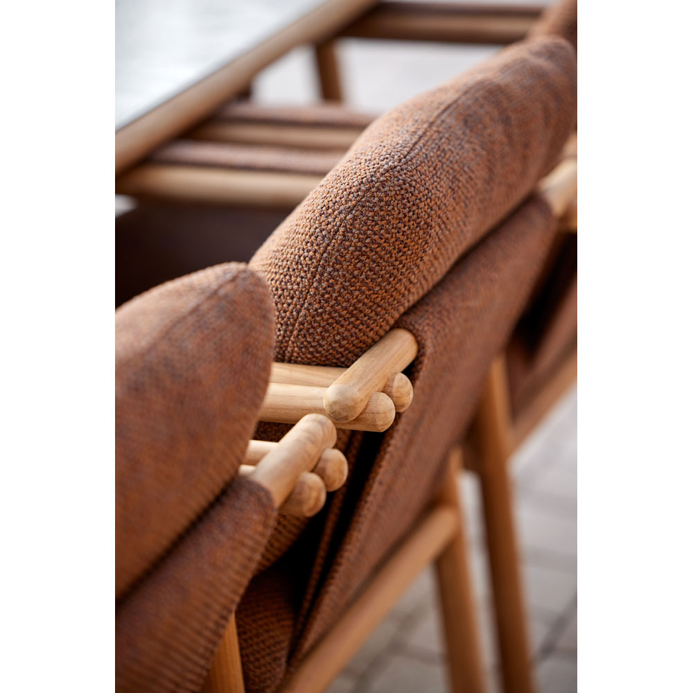 Sticks Armchair - Desert Sand Cushions, Teak Frame | Rouse Home