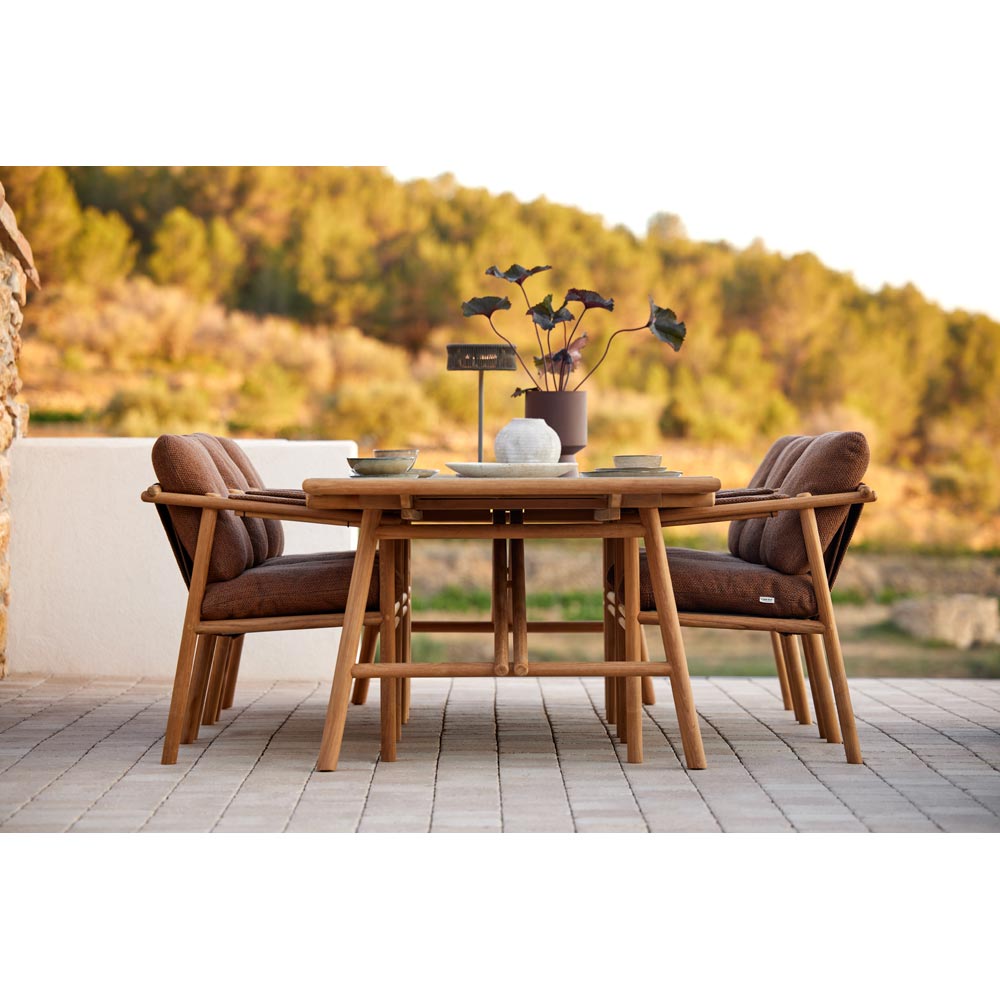 Sticks Armchair - Desert Sand Cushions, Teak Frame | Rouse Home