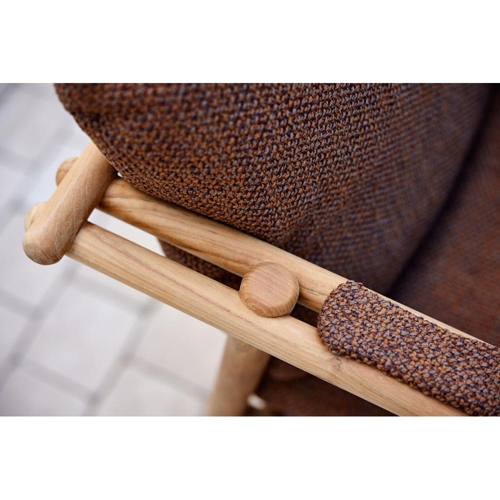 Sticks Armchair - Sand Cushions, Teak Frame | Rouse Home
