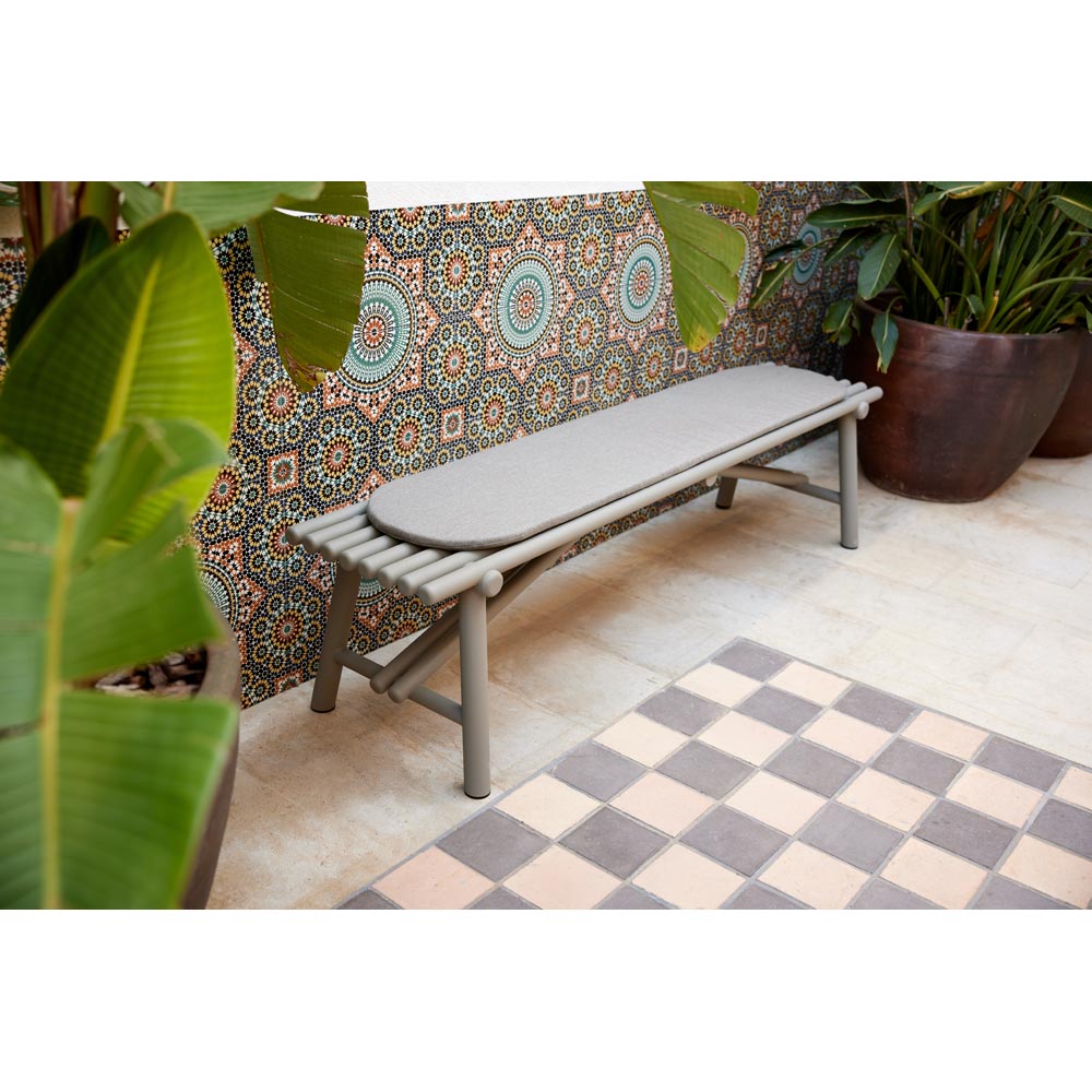 Sticks Bench - Lava Gray Aluminum | Rouse Home