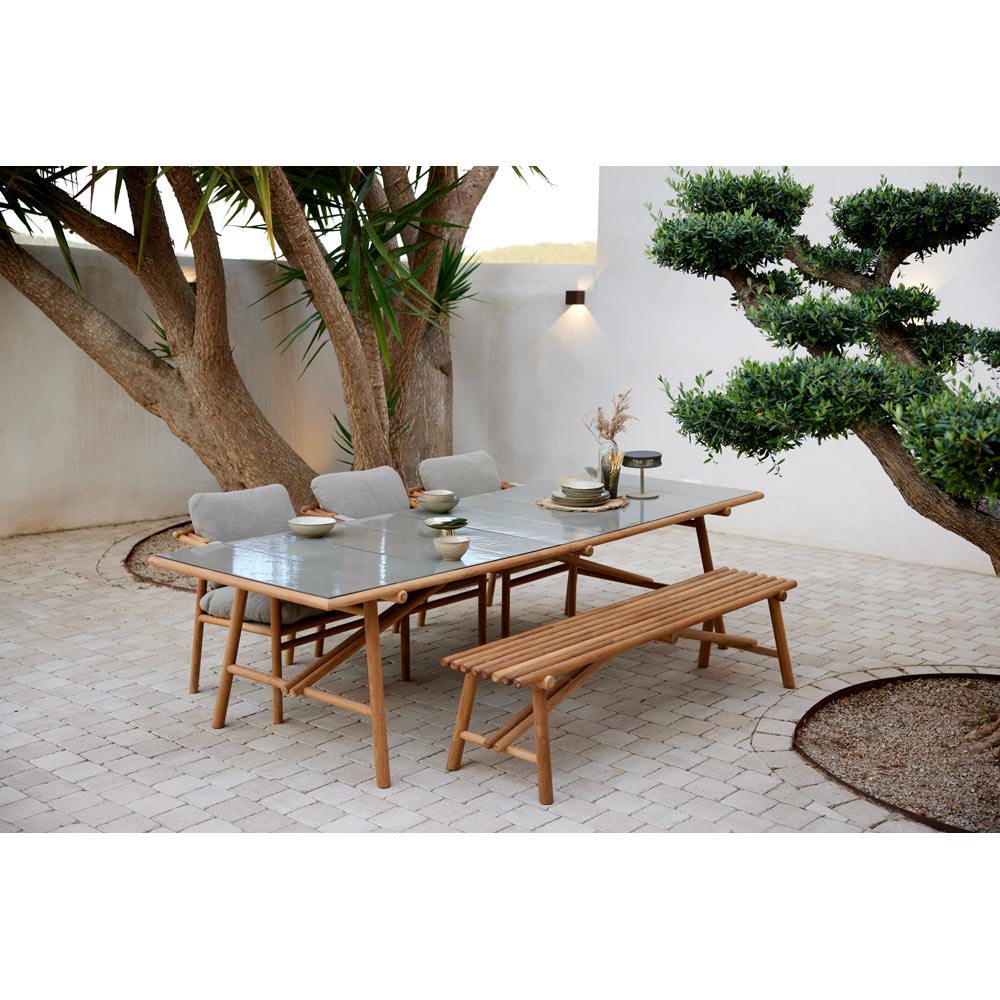Sticks Bench - Lava Gray Aluminum | Rouse Home