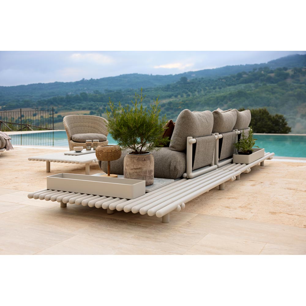 Sticks Platform Sofa Module Base - Sand Aluminum | Rouse Home