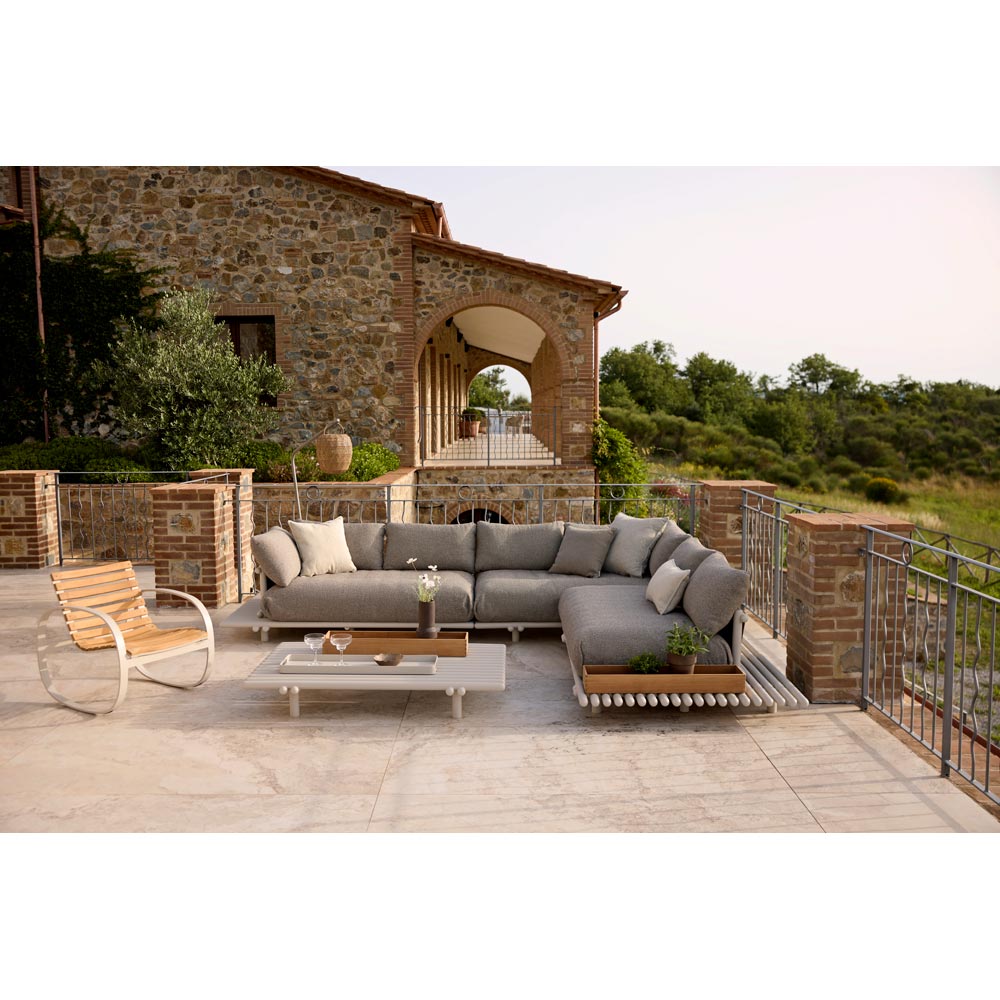 Sticks Platform Sofa Module Base - Sand Aluminum | Rouse Home