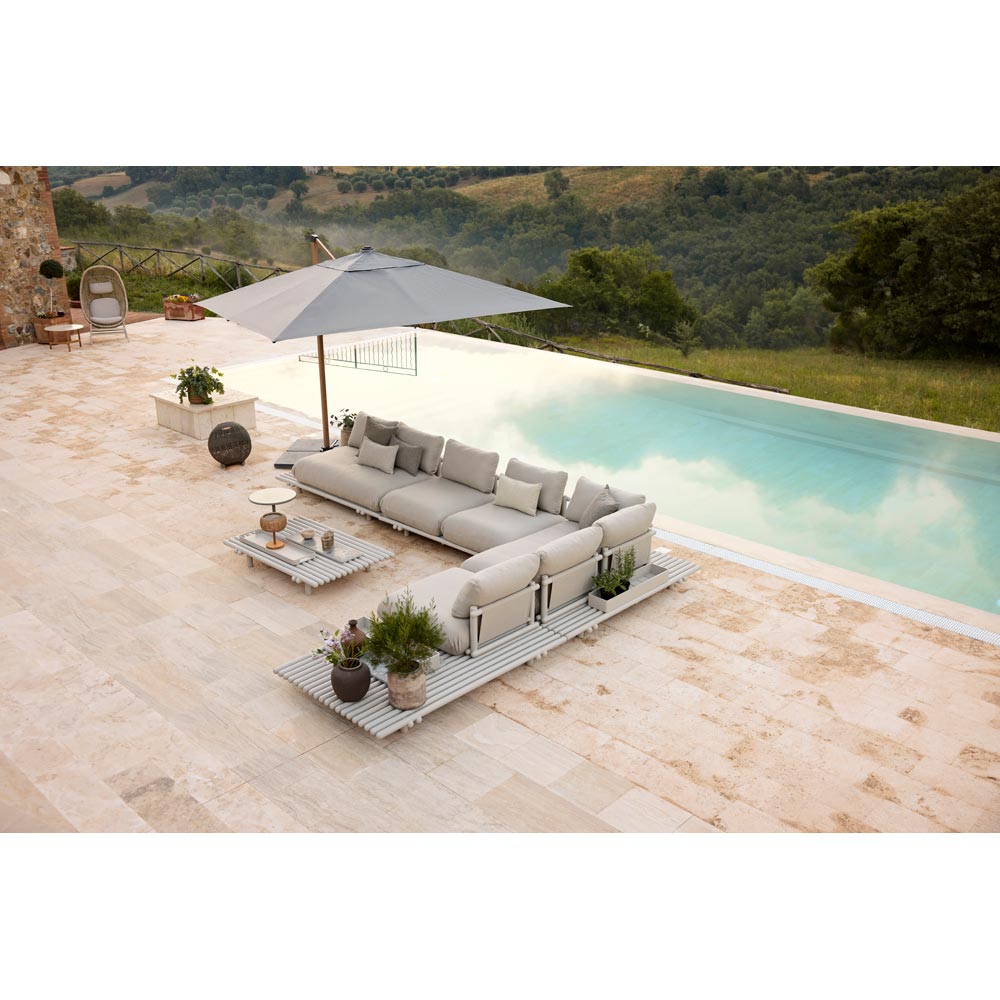 Sticks Platform Sofa Module Base - Sand Aluminum | Rouse Home