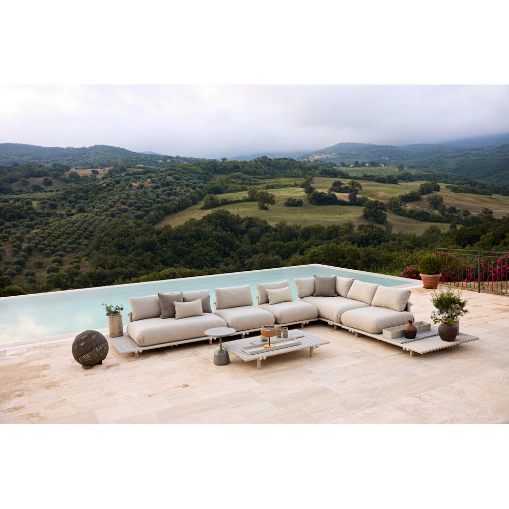 Sticks Platform Sofa Module Base - Sand Aluminum | Rouse Home