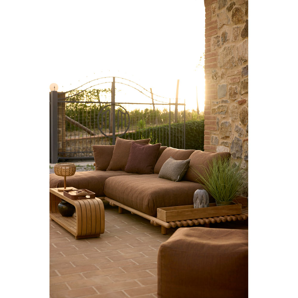 Sticks Platform Sofa Module Base - Teak | Rouse Home
