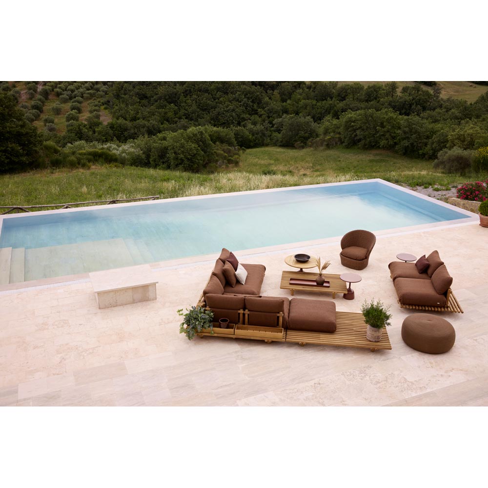 Sticks Platform Sofa Module Base - Teak | Rouse Home
