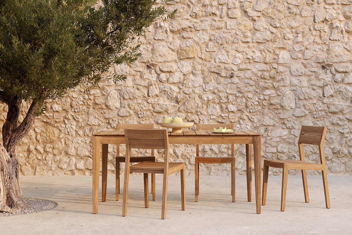 Bok outdoor dining table and chair 10 | Rouse Home