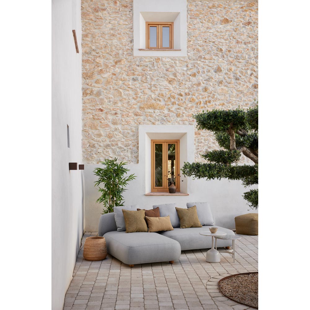 Capture Outdoor Chaise Lounge Module Sofa - Taupe | Rouse Home