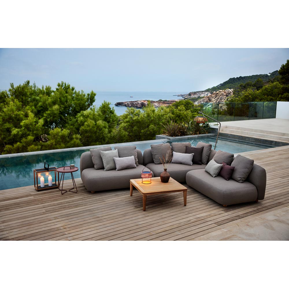 Capture Outdoor Coffee Table - Fossil Black Ceramic Table Top