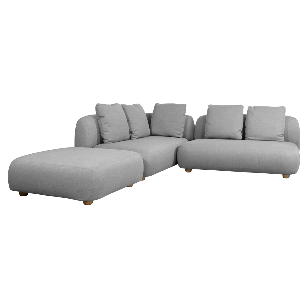 Capture Outdoor Corner Sofa With Chaise Lounge - Light Gray | Rouse Home