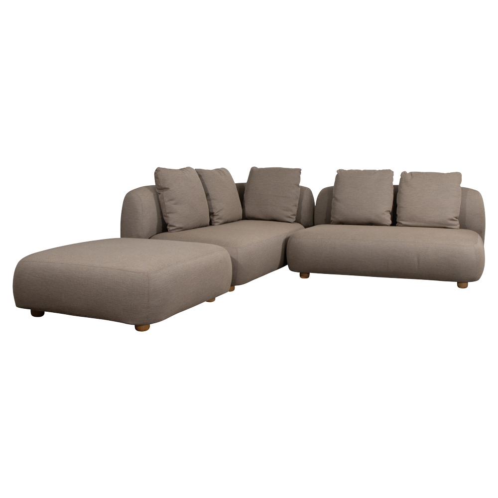 Capture Outdoor Corner Sofa With Chaise Lounge - Taupe | Rouse Home