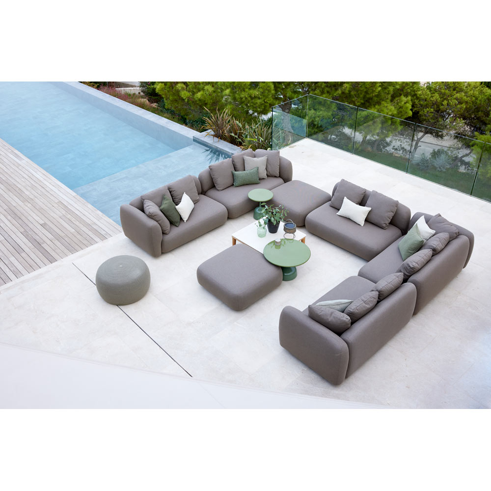 Capture Outdoor Corner Sofa With Chaise Lounge - Taupe | Rouse Home