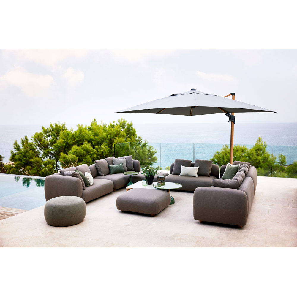 Capture Outdoor Pouf - Taupe | Rouse Home