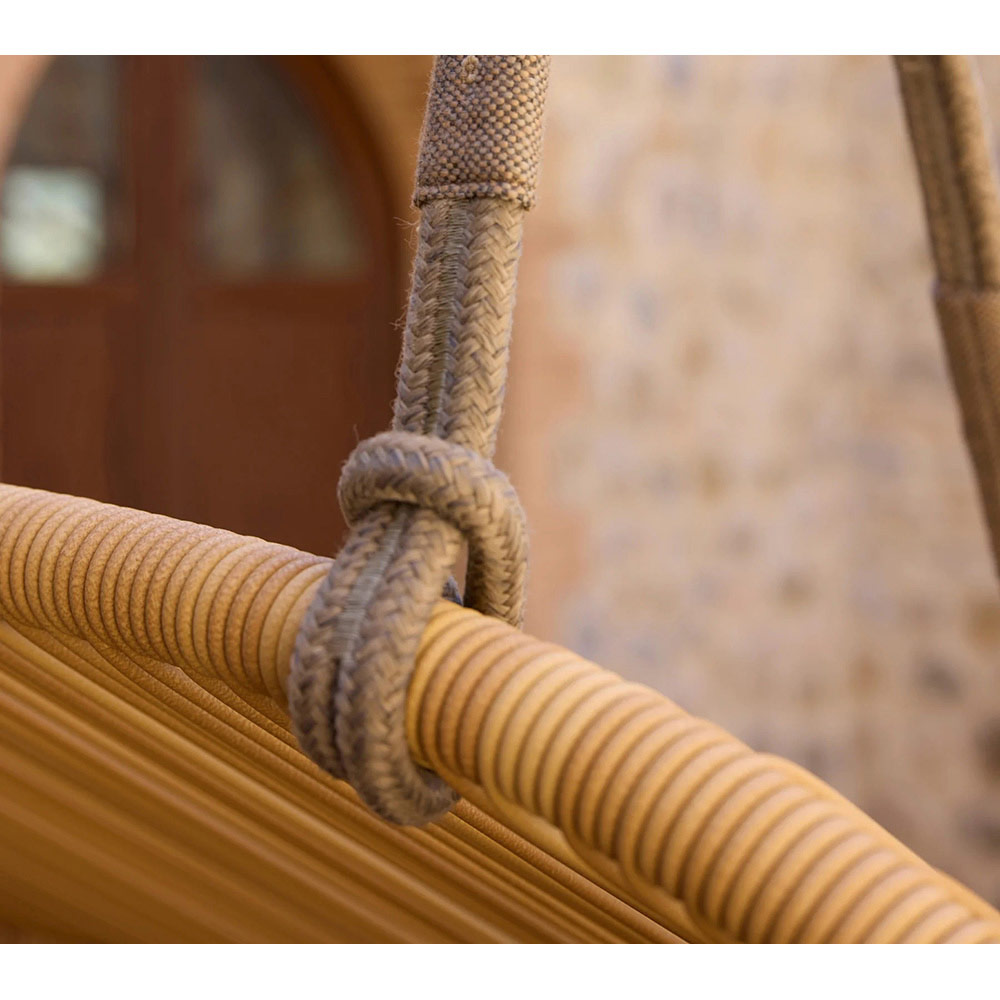 Hive Outdoor 2 Seater Sofa - Taupe Cushions, Taupe Rope Suspension | Rouse Home