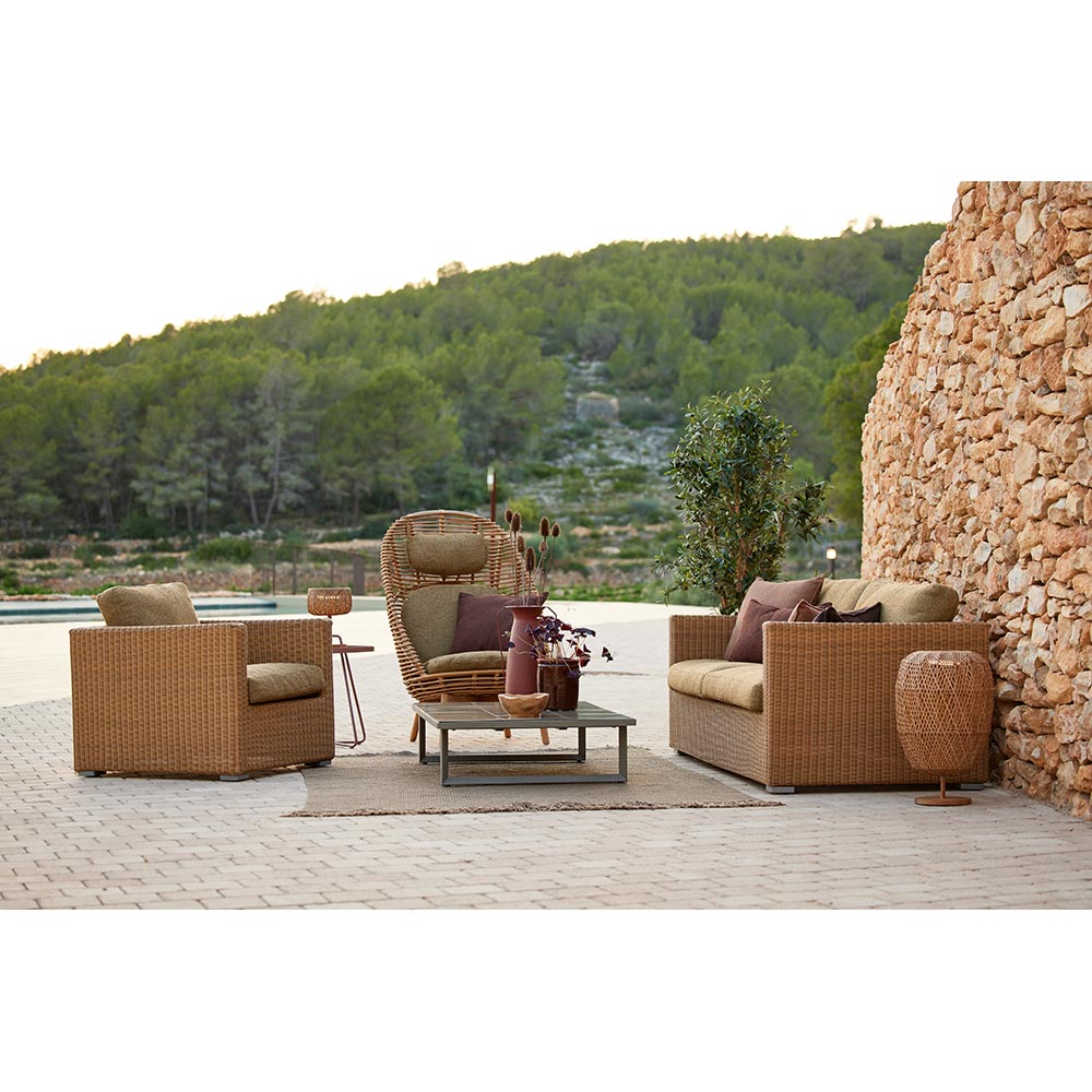 Hive Outdoor Highback Chair - Sand Cushions | Rouse Home