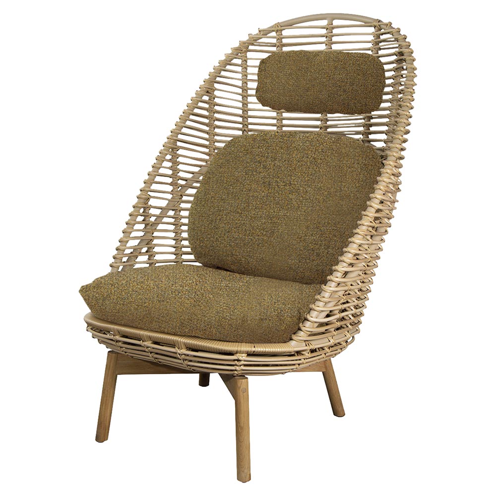 Hive Outdoor Highback Chair - Turmeric Yellow Cushions