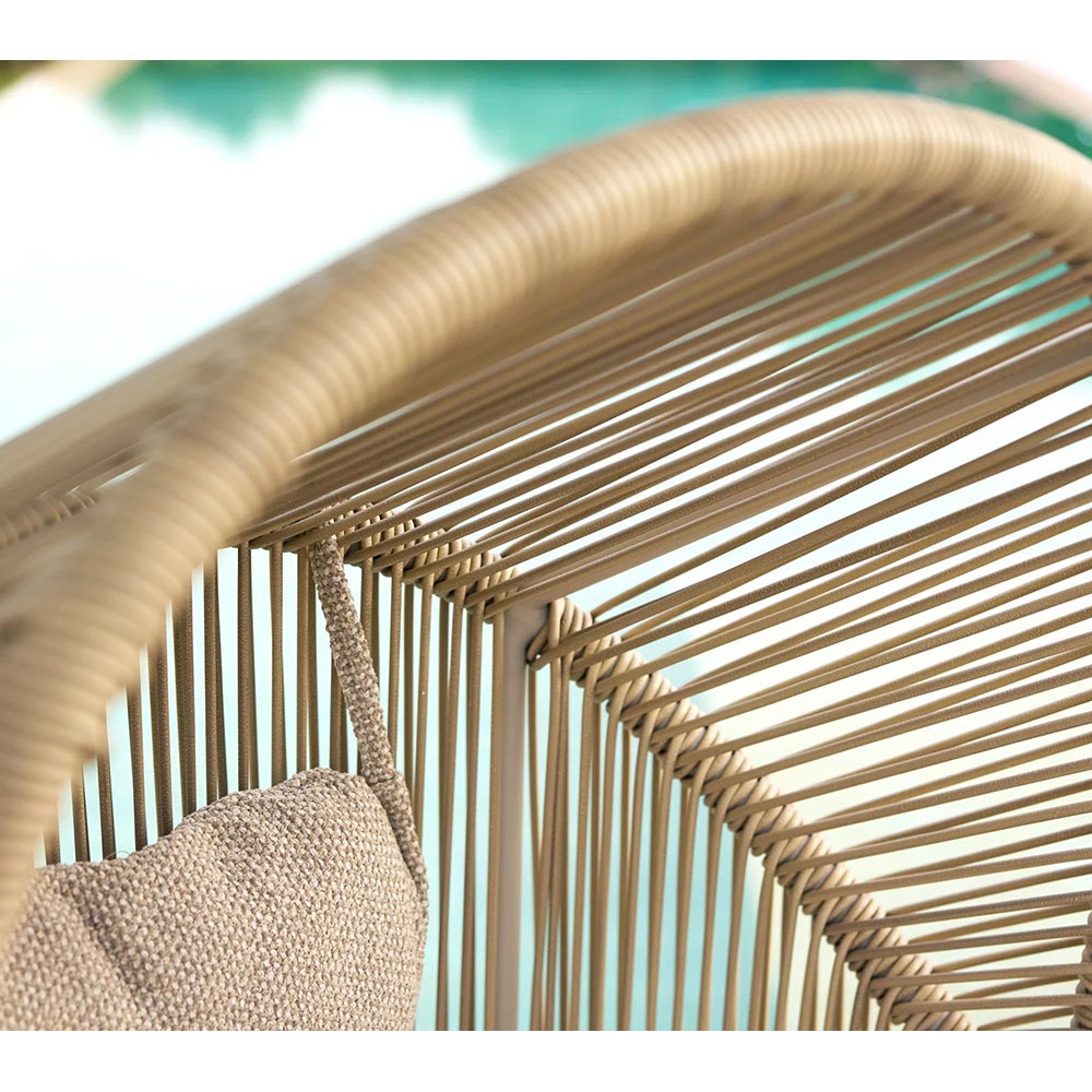 Hive Outdoor Rocking Chair - Desert Sand, Dusty Green Frame