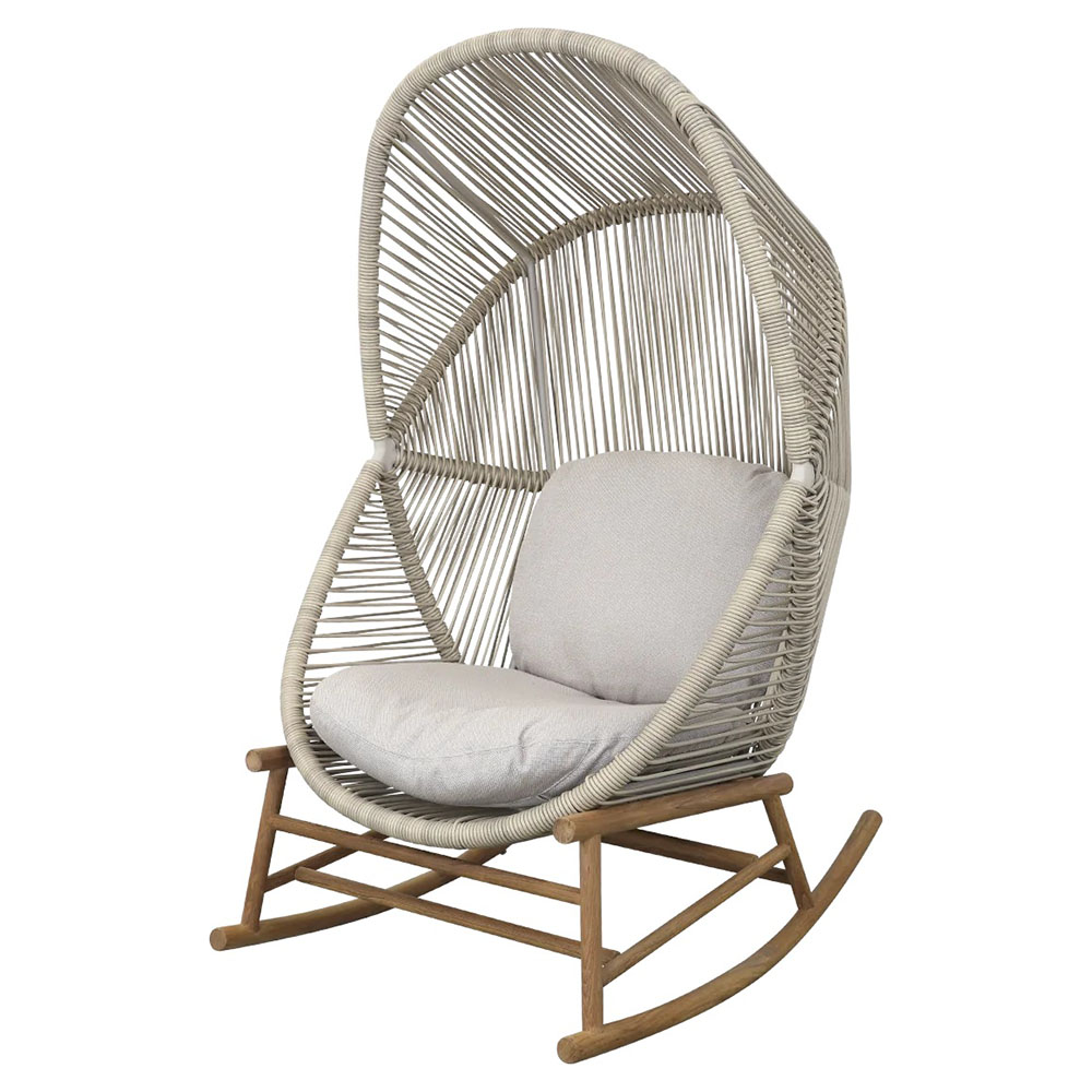 Hive Outdoor Rocking Chair - Sand Cushions, Sand Frame