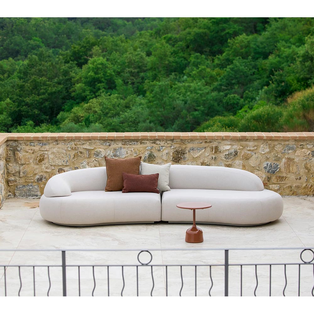 Mellow Outdoor Sofa - Left Module With Short Backrest, Sand | Rouse Home