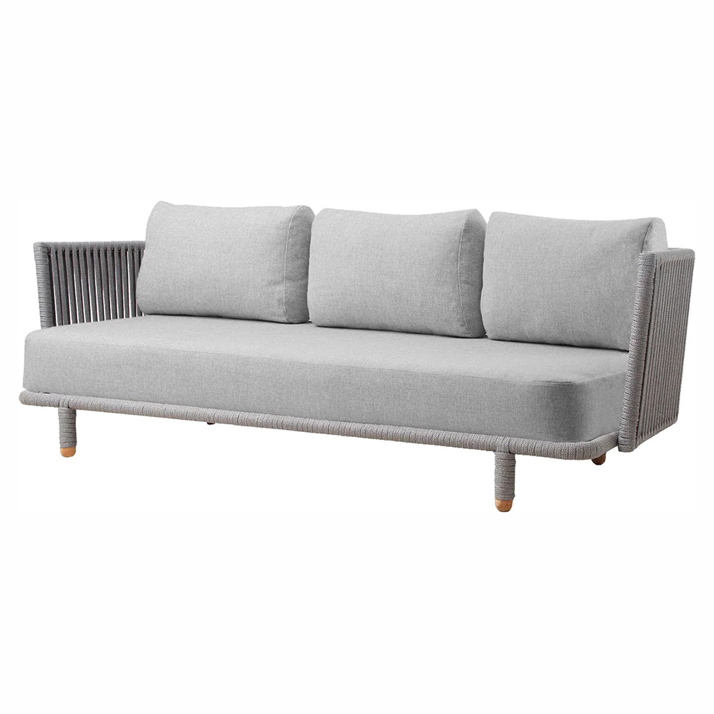 Moments 3 Seater Sofa - Dark Gray Cushions