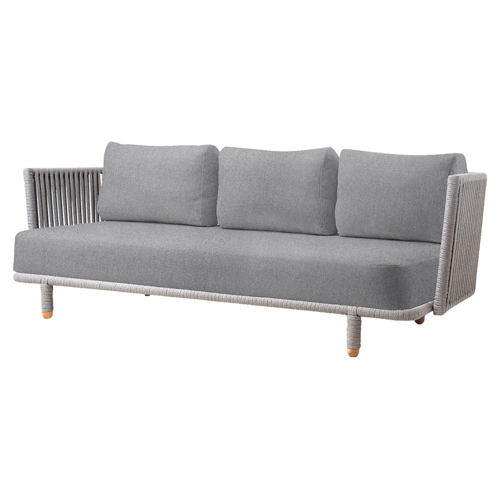 Moments 3 Seater Sofa - Light Gray Ambience Cushions