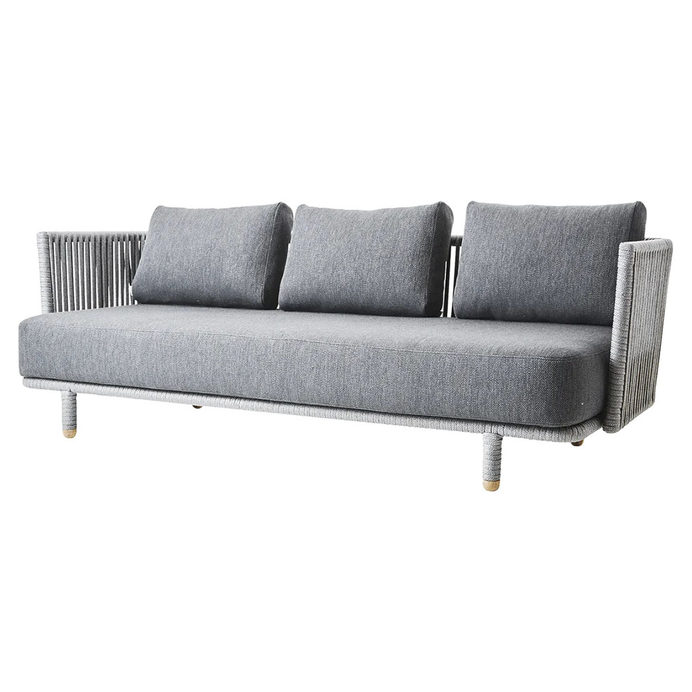 Moments Outdoor 3 Seater Sofa - Gray | Rouse Home