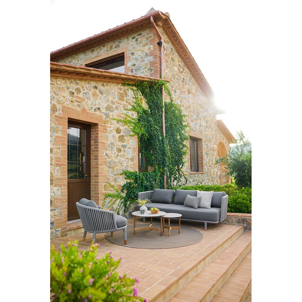 Moments Outdoor 3 Seater Sofa - Gray | Rouse Home