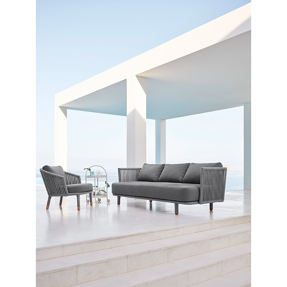 Moments Outdoor 3 Seater Sofa - Gray | Rouse Home