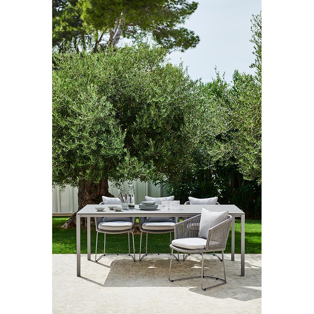 Moments Outdoor Chair - Dark Gray Focus Cushions, Gray Rope Frame | Rouse Home