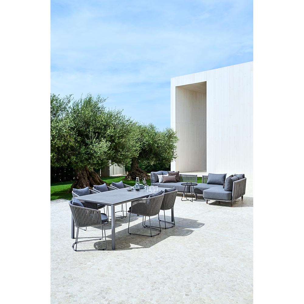 Moments Outdoor Chair - Dark Gray Focus Cushions, Gray Rope Frame | Rouse Home