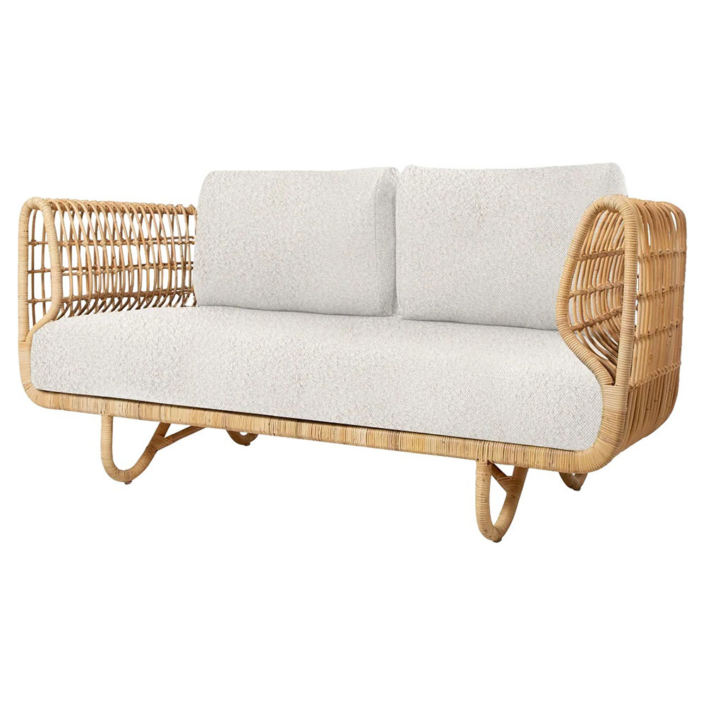 Nest 2 Seater Sofa - White Cushions | Rouse Home