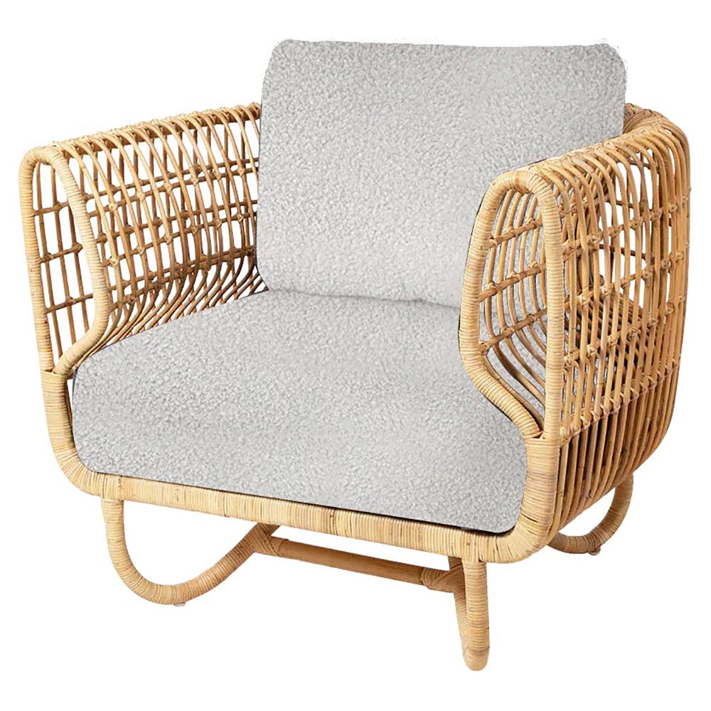 Nest Lounge Chair - White Cushions | Rouse Home