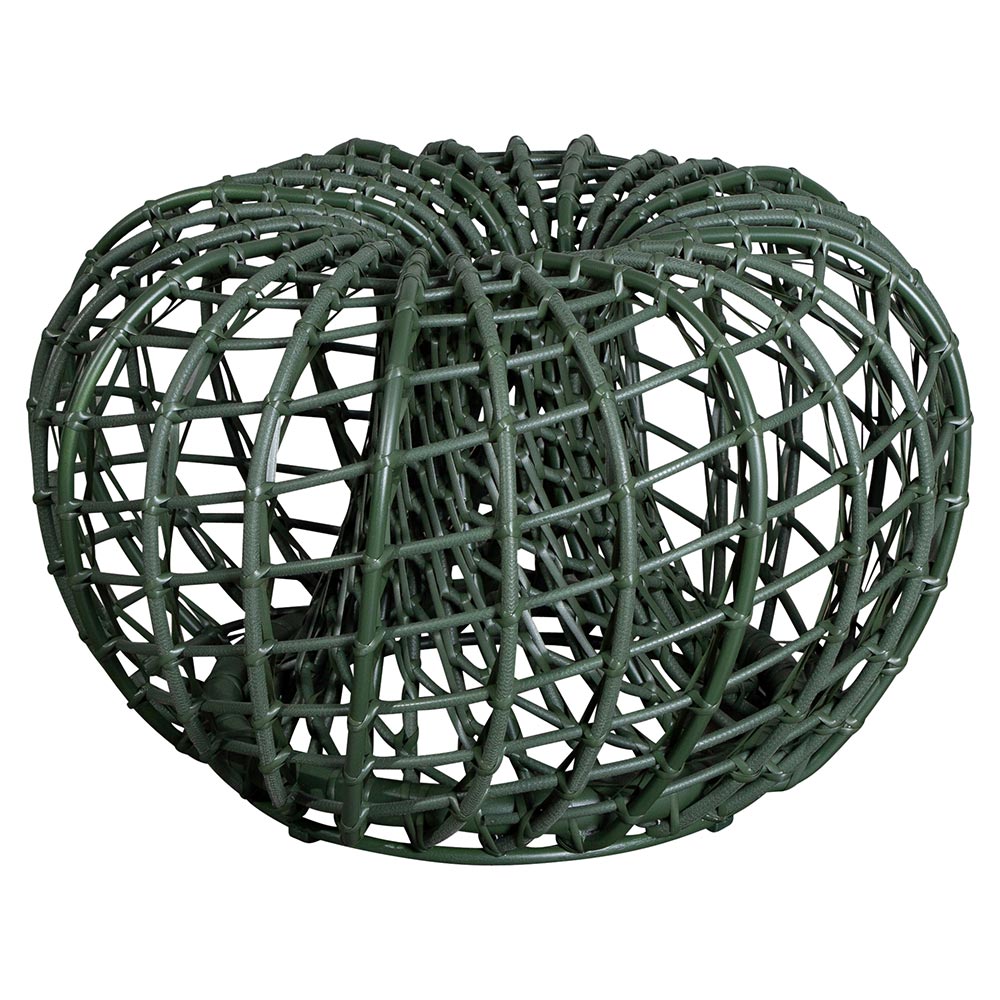 Nest Outdoor Small Footstool - Dark Green | Rouse Home