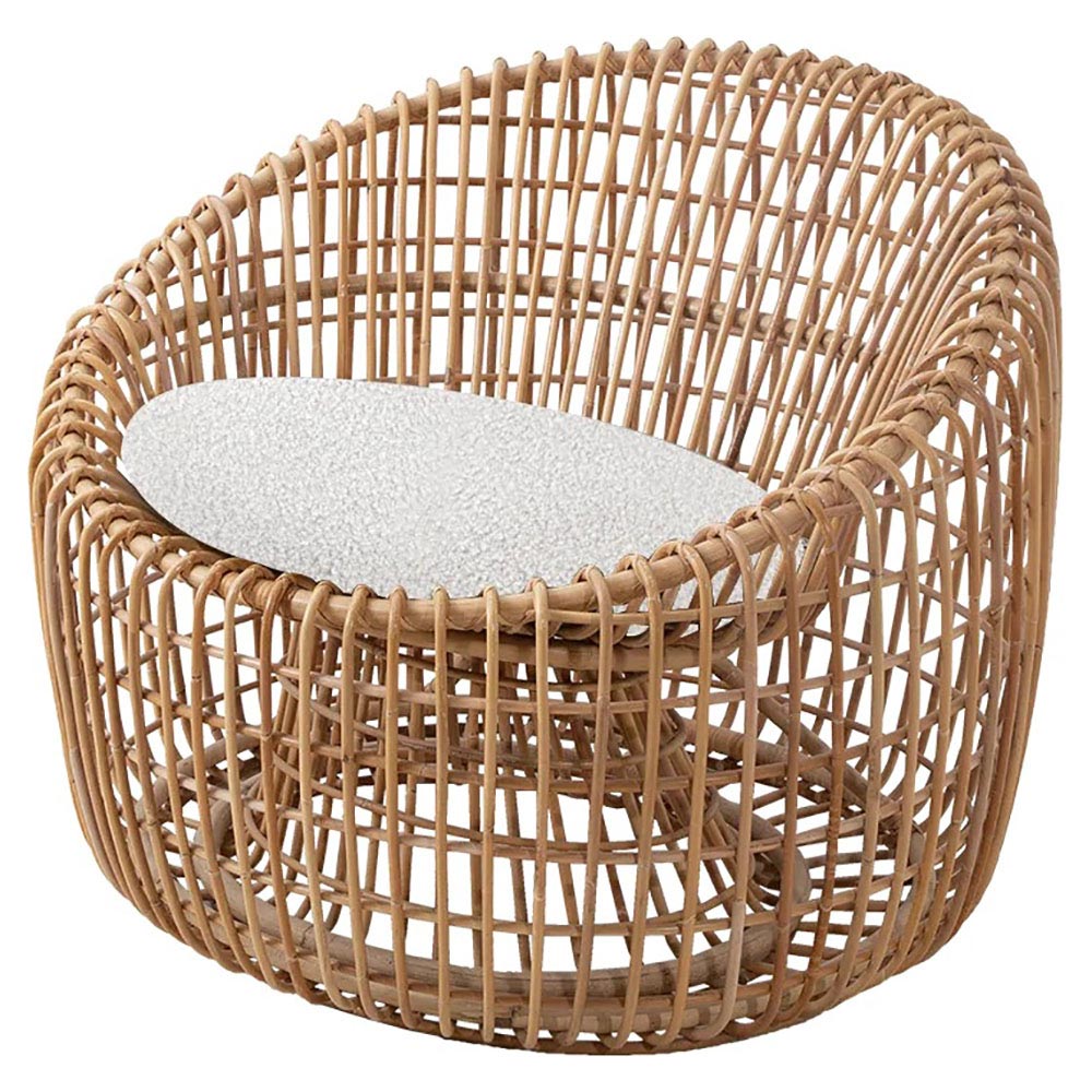 Nest Round Chair - White Cushions | Rouse Home