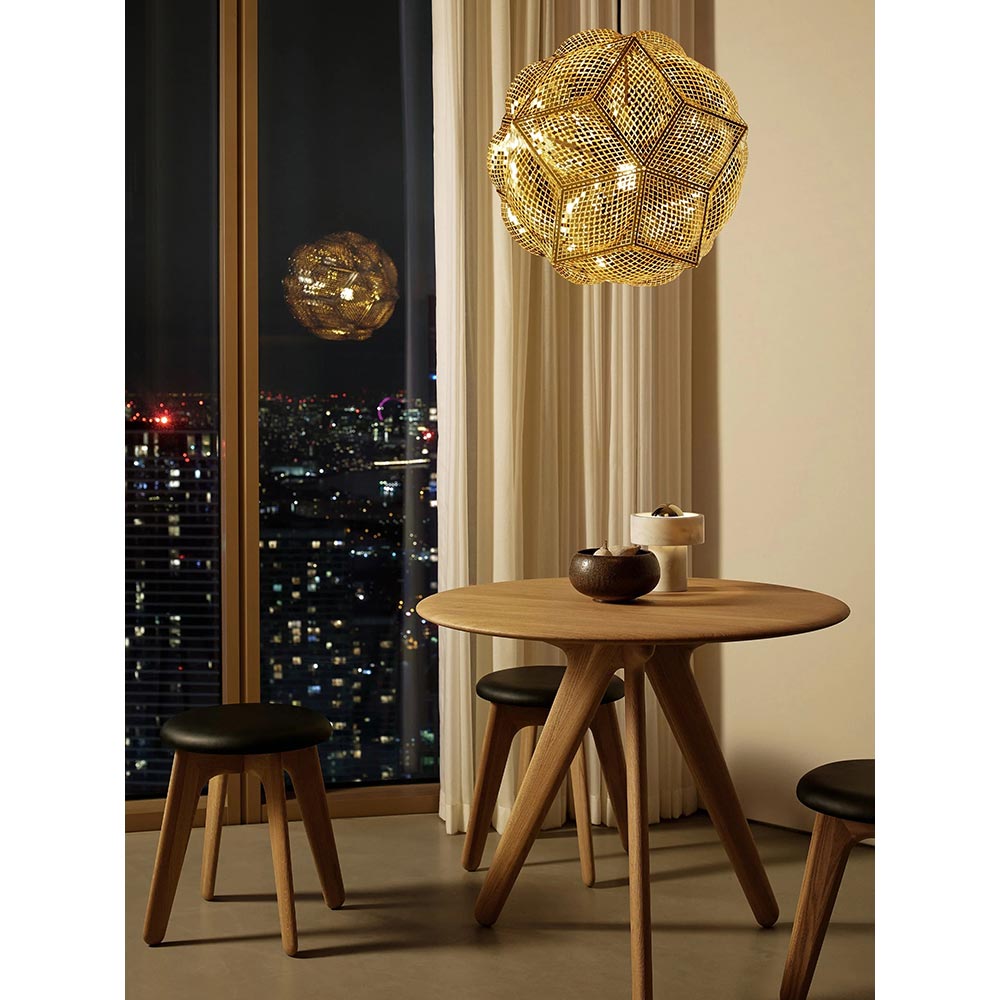 Slab 36" Round Dining Table - Natural Oak