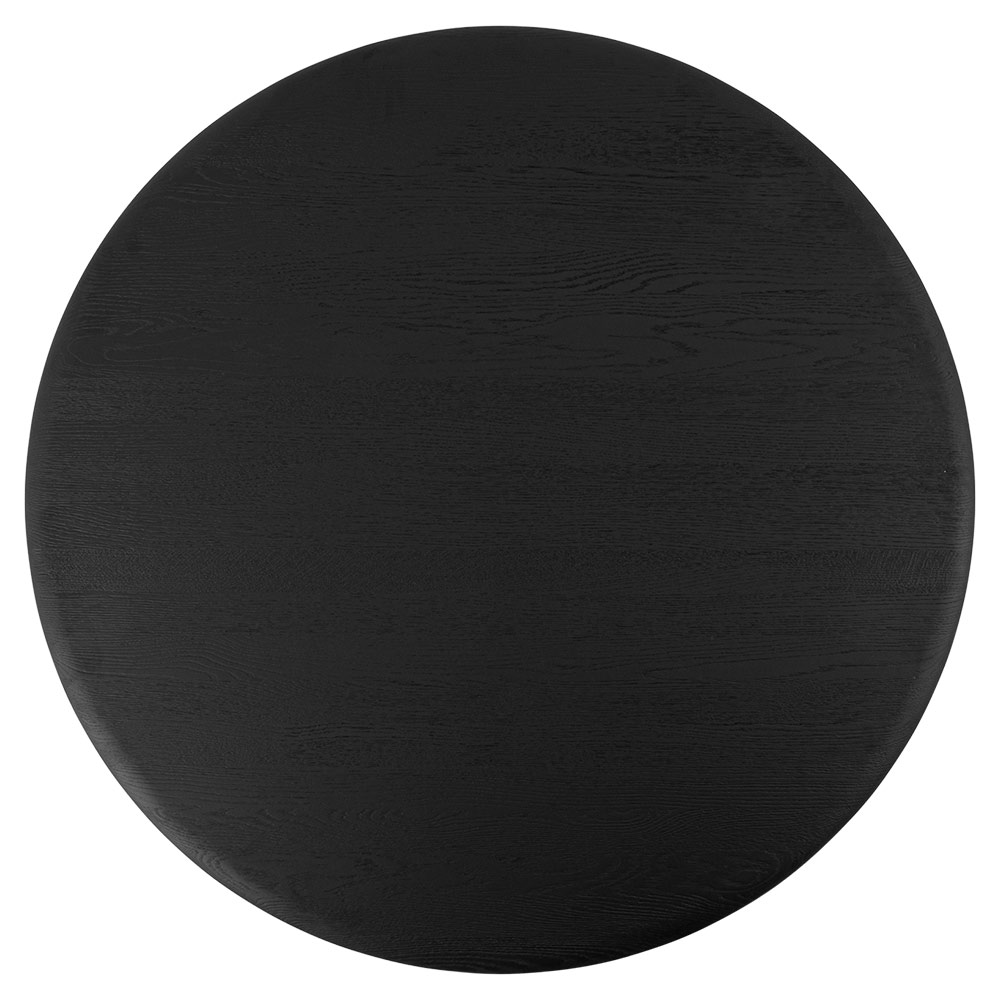 Slab 48" Round Dining Table - Black Oak