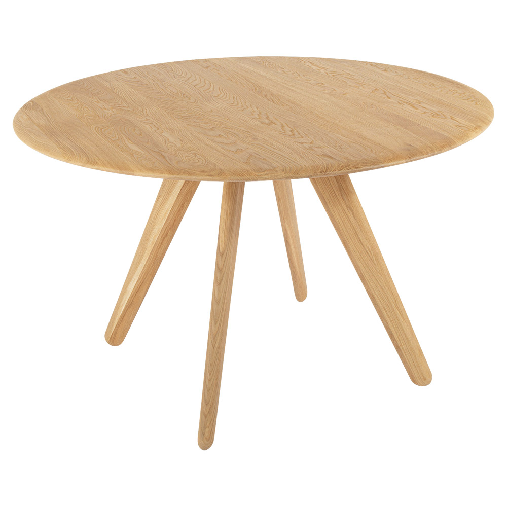 Slab 48" Round Dining Table - Natural Oak