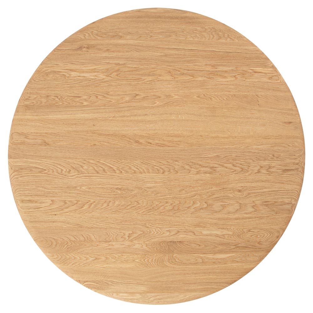 Slab 48" Round Dining Table - Natural Oak