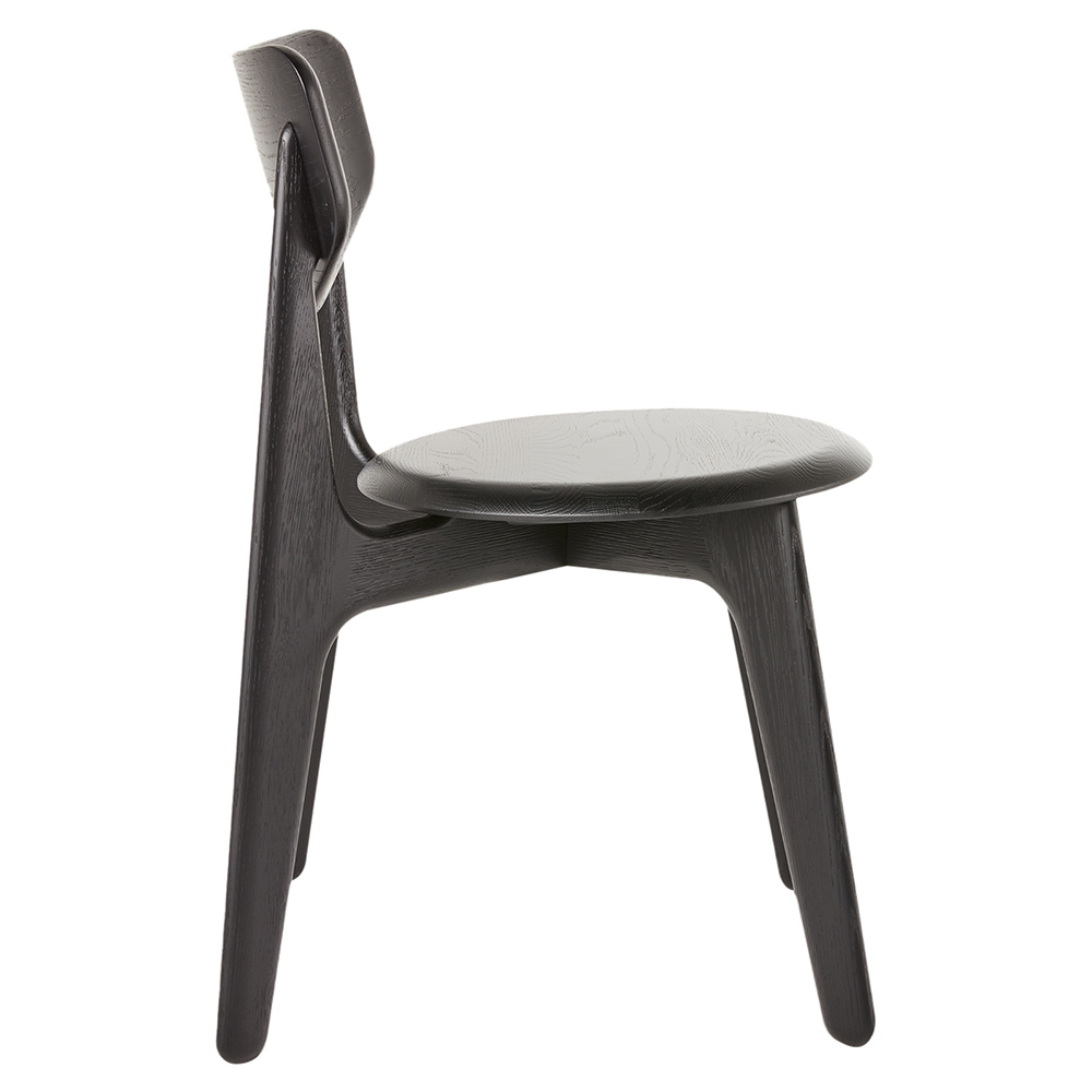 Slab Dining Chair - Black Oak