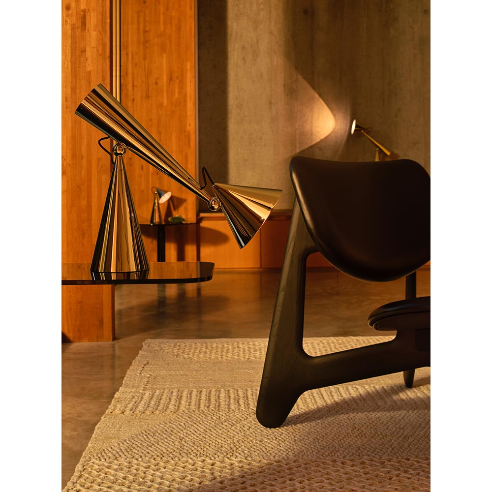 Slab Lounge Chair - Black Oak, Black Leather