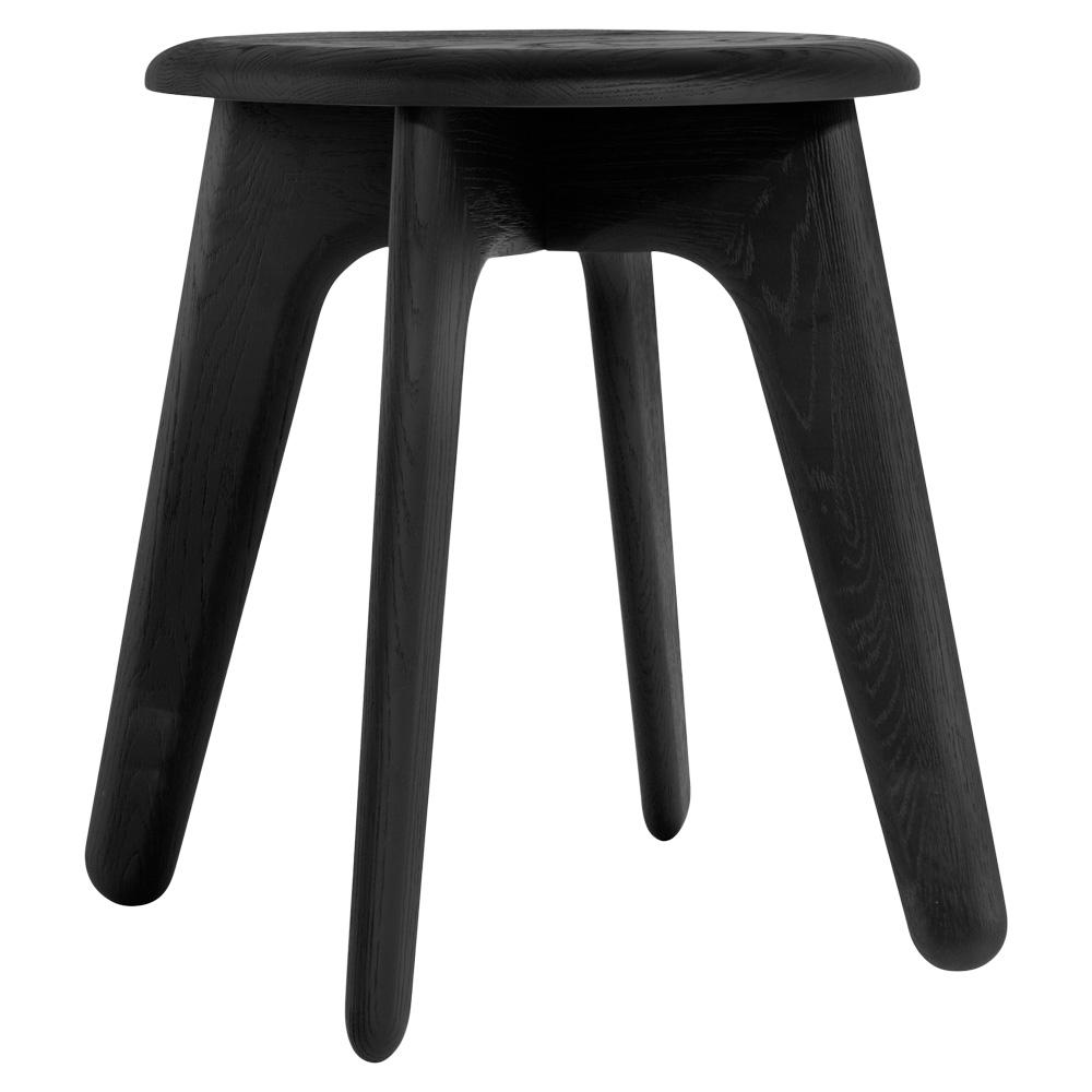 Slab Stool - Black Oak