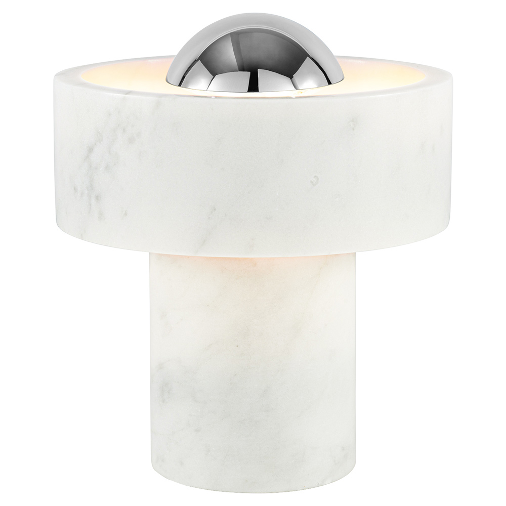 Stone Portable Lamp - Silver
