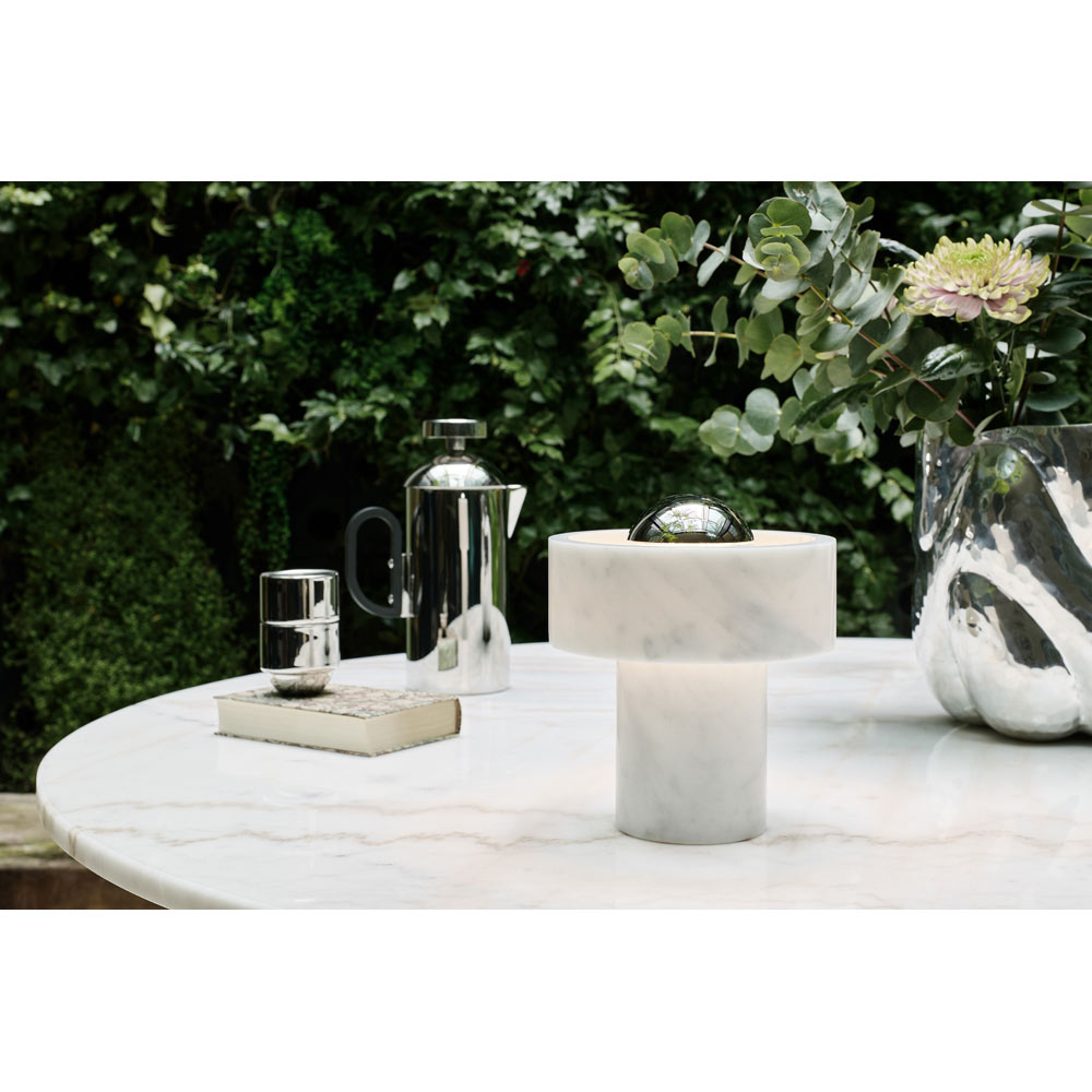 Stone Portable Lamp - Silver