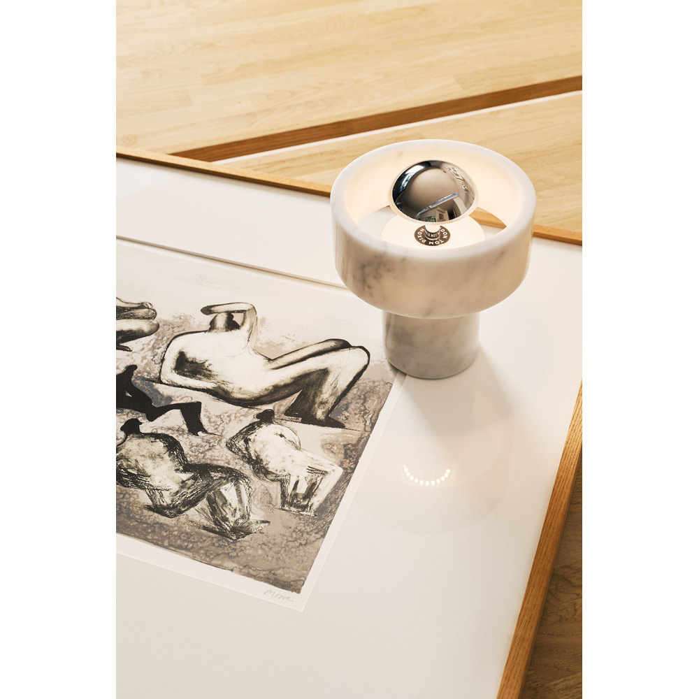 Stone Portable Lamp - Silver