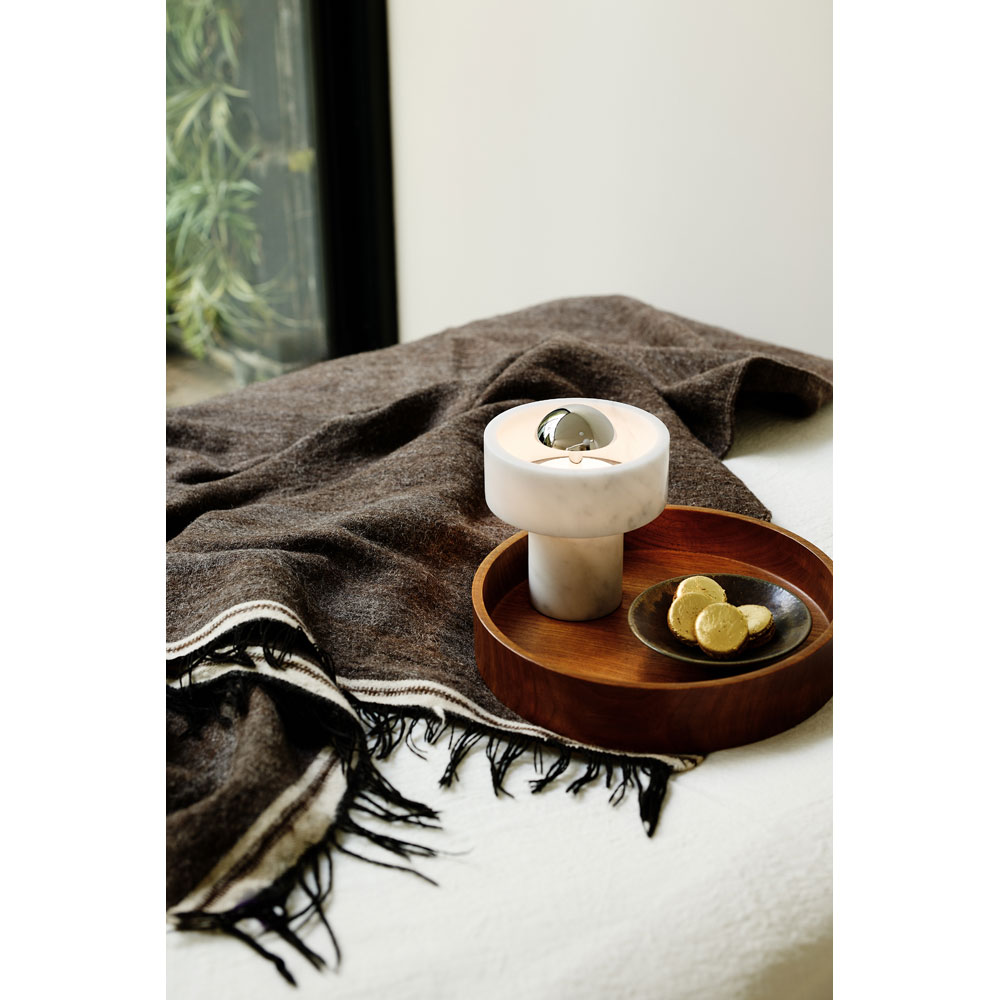Stone Portable Lamp - Silver